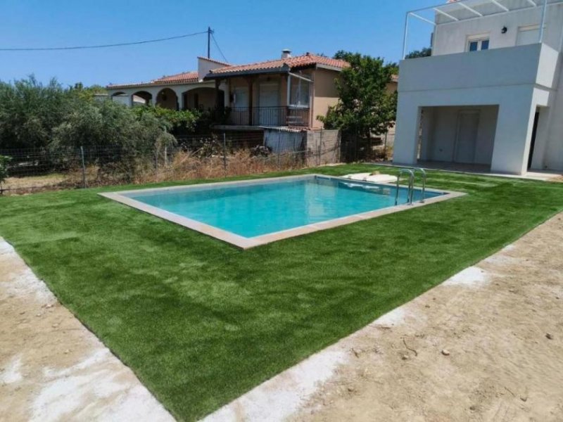 Dramia MIT BESICHTIGUNGSVIDEO! Kreta, Dramia: Einfamilienhaus mit Meerblick und Pool zu verkaufen Haus kaufen